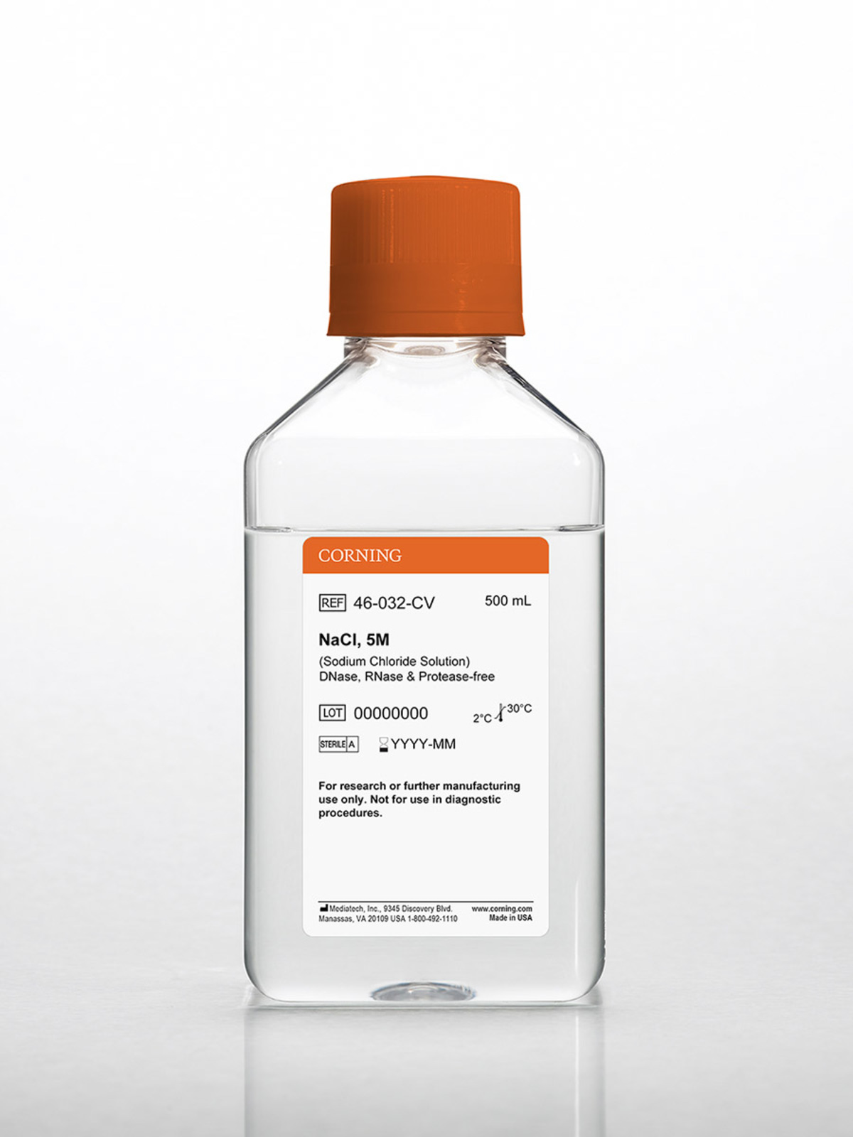 Corning® 500 mL 5M Sodium Chloride