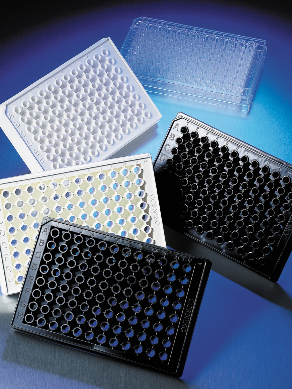 Corning® 96-well BlackClear and WhiteClear Bottom Polystyrene Microplates