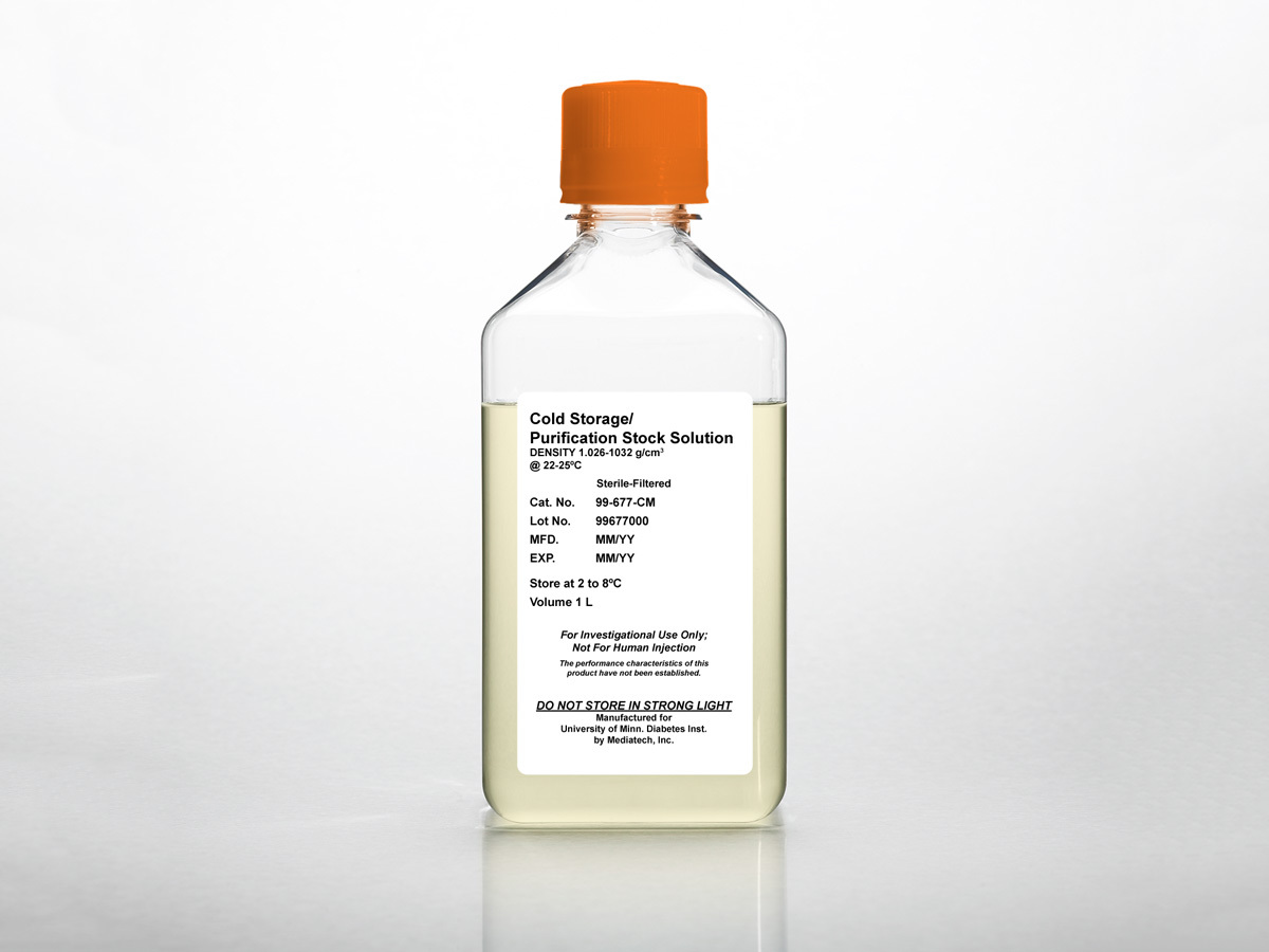 Corning® Cold StoragePurification Stock Solution density 1.026 to 1.032 gcm³