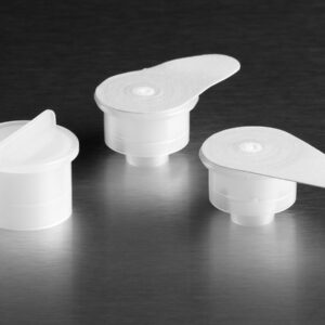 Corning® Filter Adapter Caps [2] and Solid Overcap [1] for Corning® Universal Caps