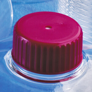Vented Easy Grip Polyethylene Roller Bottle Cap, Individually Wrapped, Sterile