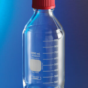 PYREX® Round Media Storage Bottles, with High Temperature Cap