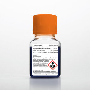 Corning® 100 mL Trypan Blue Solution, 0.4% (wv) in PBS, pH 7.5 ± 0.5